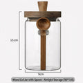 Glass Airtight Storage Jar with Acacia Lid