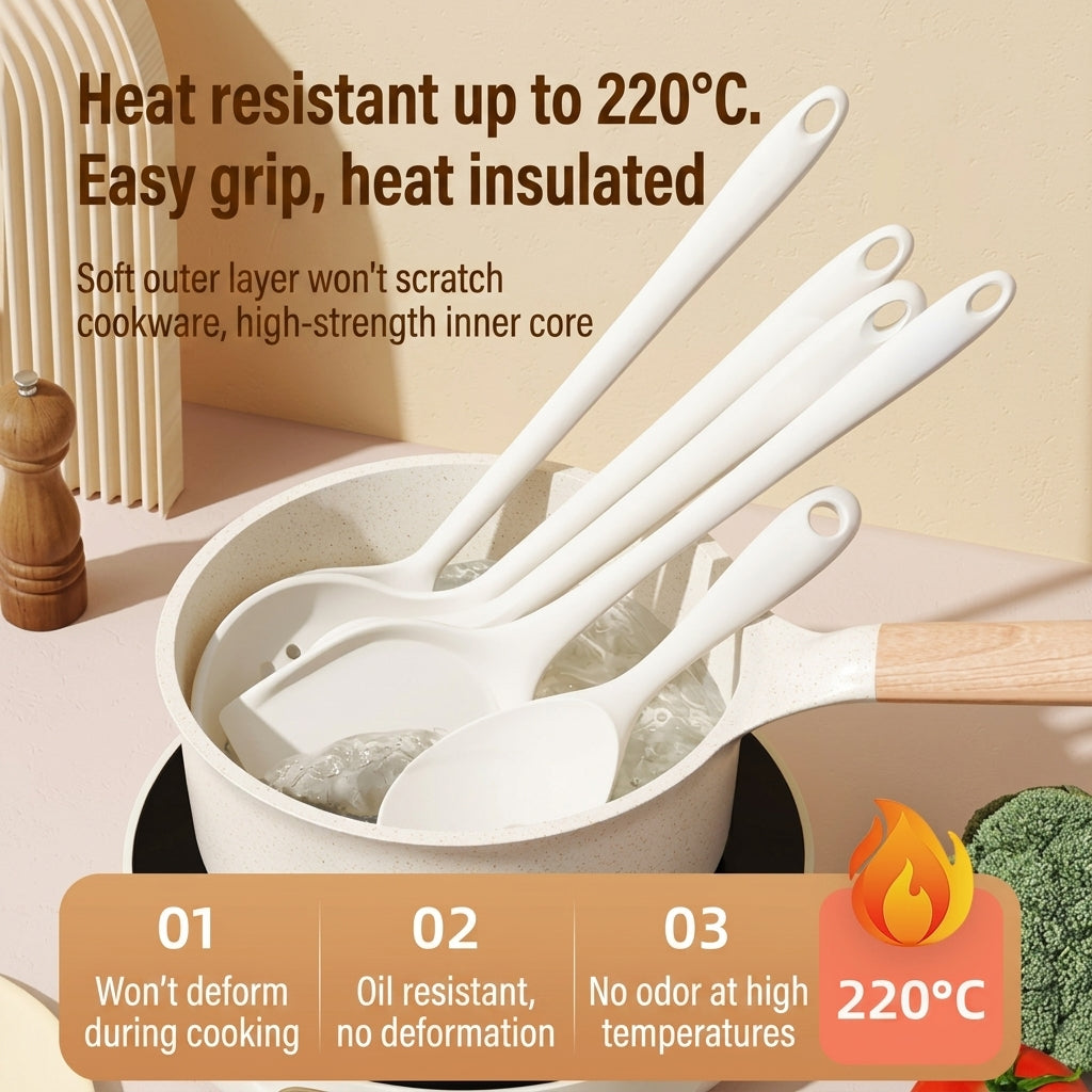 5-Piece Silicone Kitchen Utensil Set