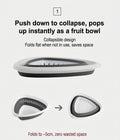 Collapsible Silicone Colander, 2 Pack