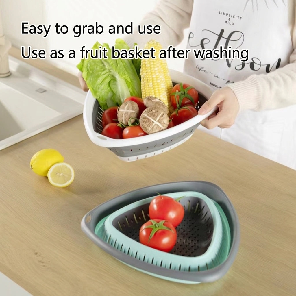 Collapsible Silicone Colander, 2 Pack