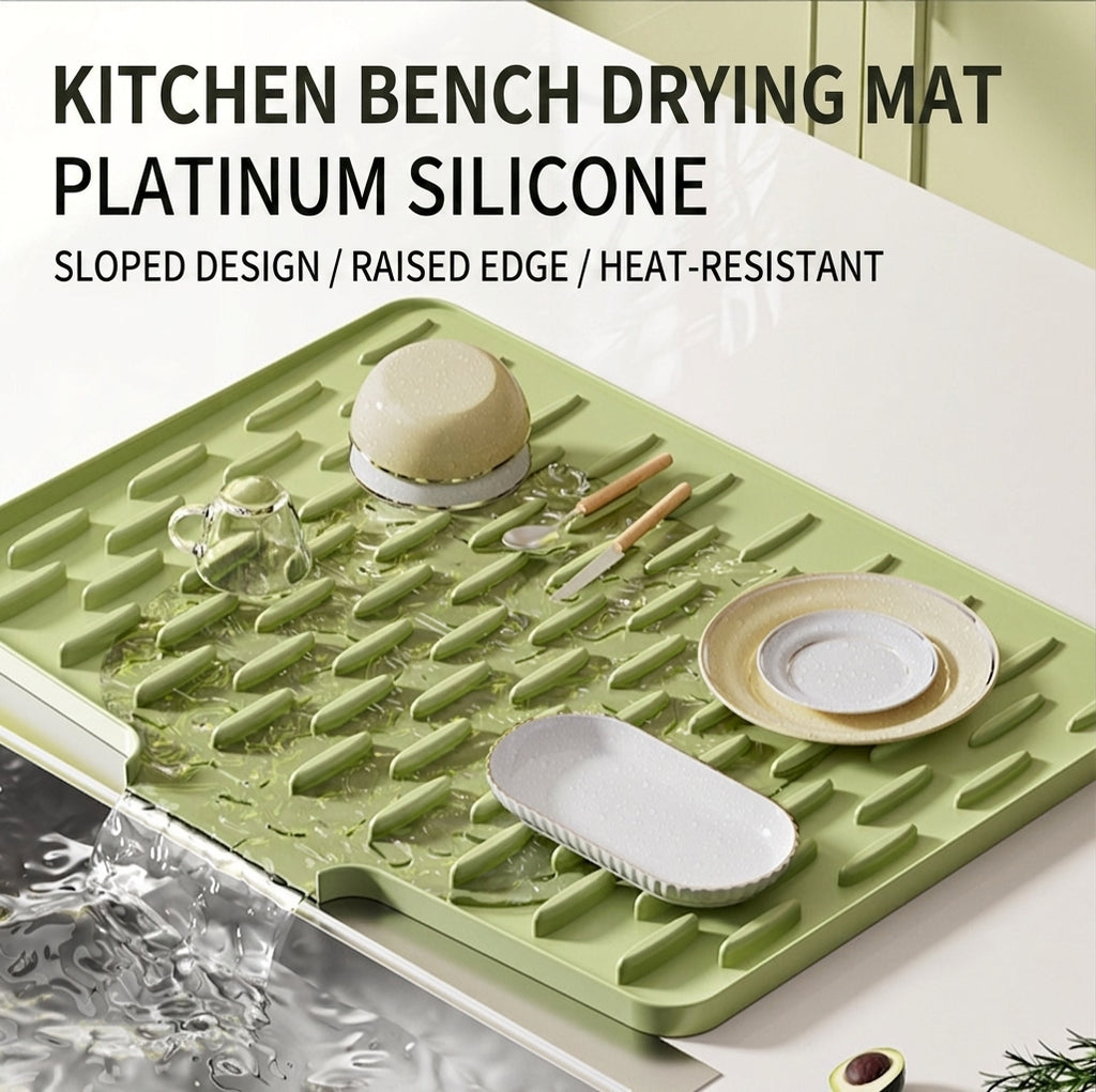 Silicone Dish Drying Mat, 2 Pack
