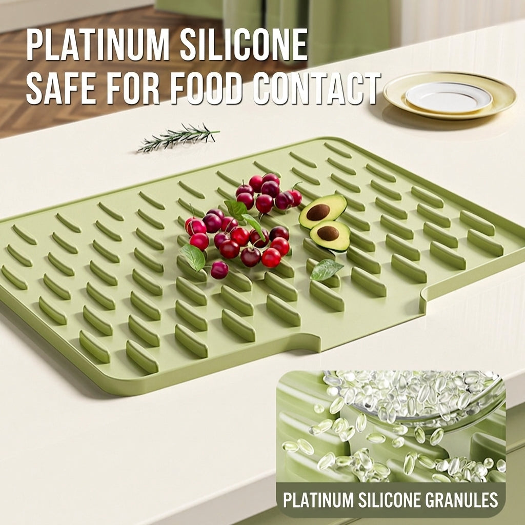 Silicone Dish Drying Mat, 2 Pack