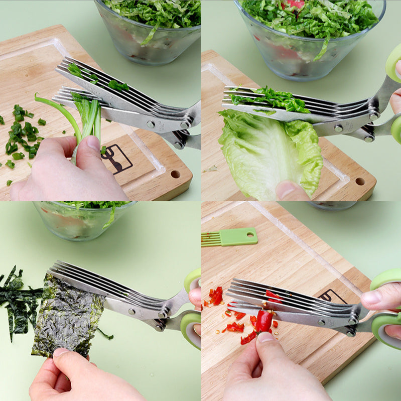 5-Blade Herb Scissors, 2 Pack