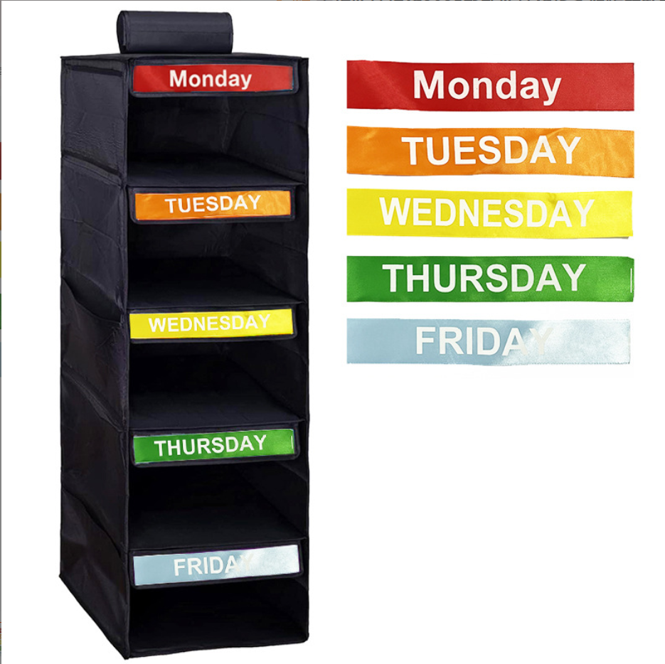 5-Shelf Hanging Closet Organiser