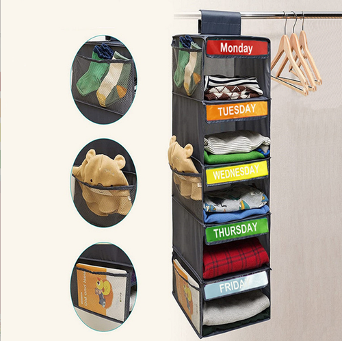 5-Shelf Hanging Closet Organiser product detail image