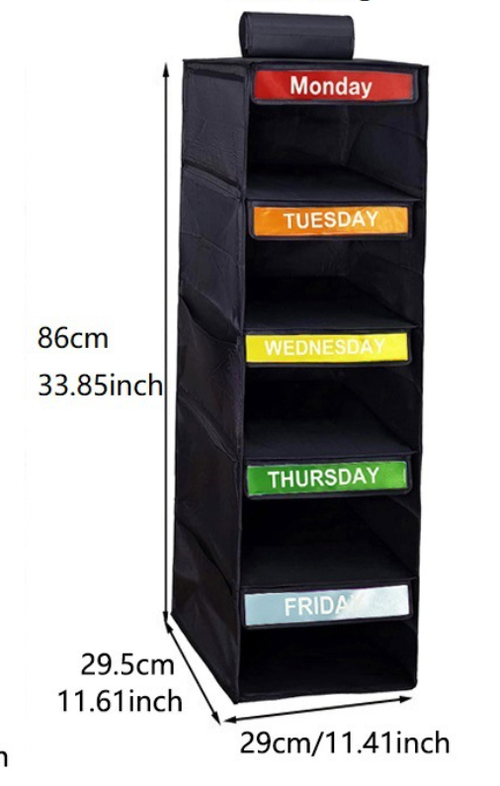 5-Shelf Hanging Closet Organiser product image