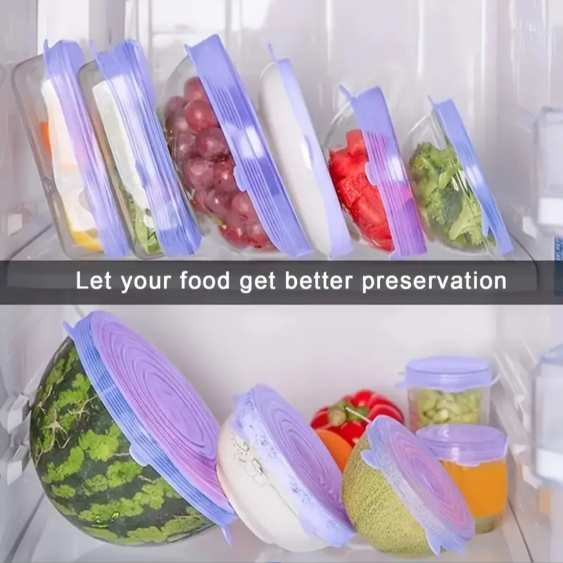 6-Pack Silicone Stretch Lids