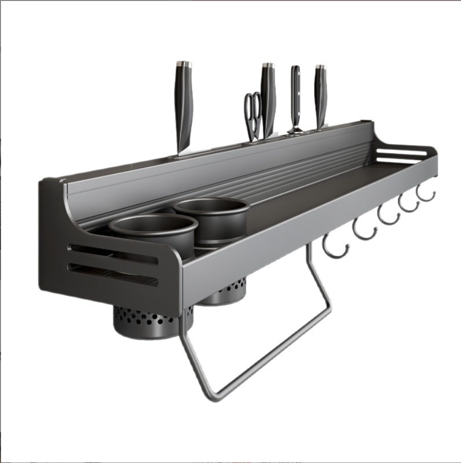 No-Drill Wall Spice Rack, 2-Tier