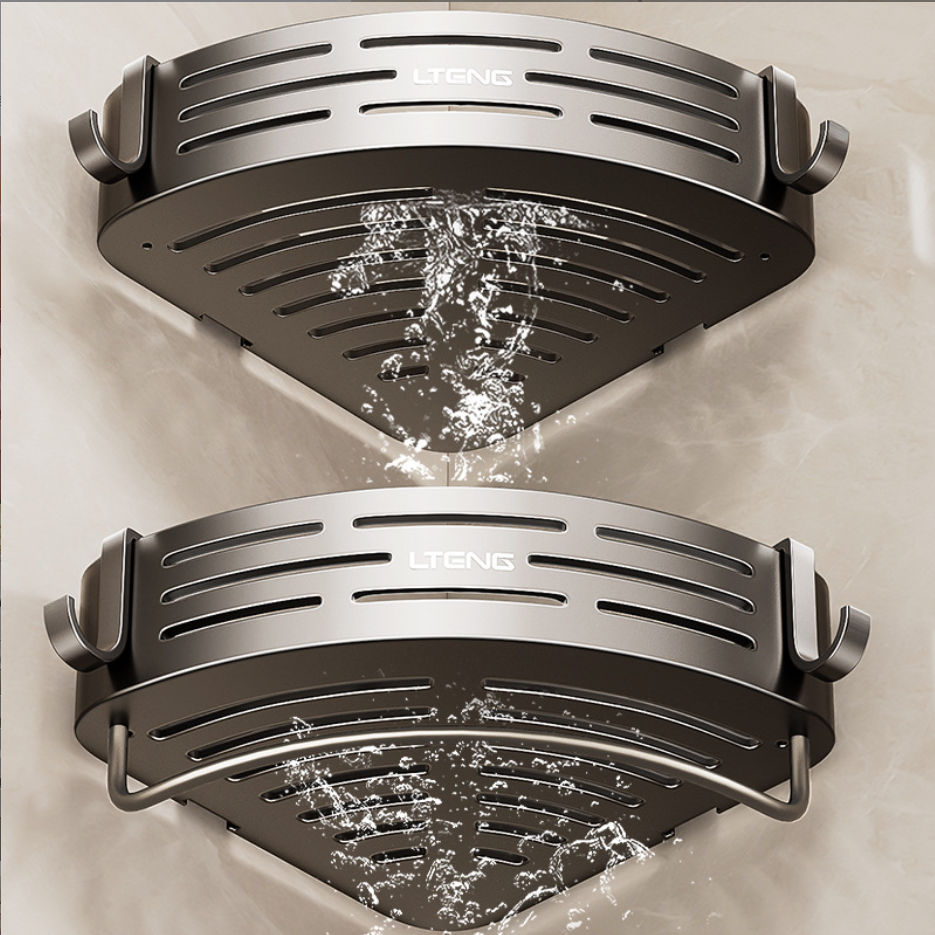 No-Drill Corner Shelf, 2 Pack
