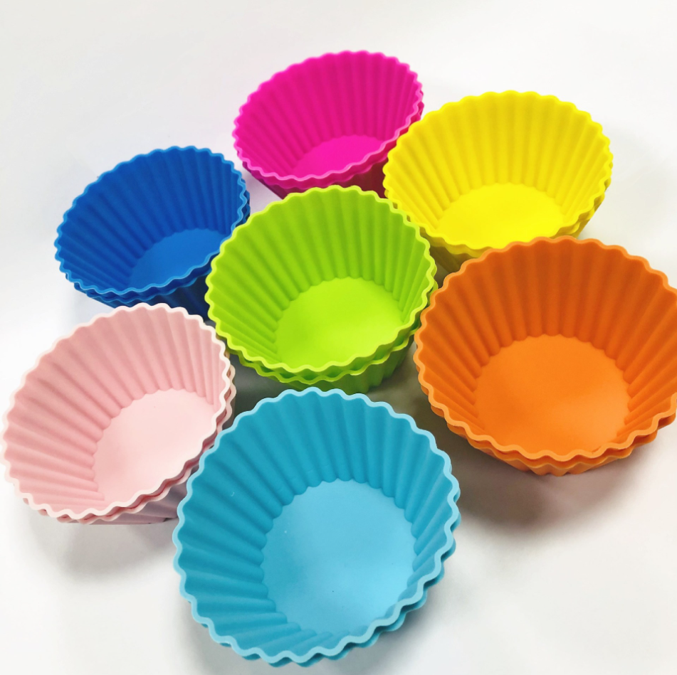 7-Piece Large Silicone Muffin Cups