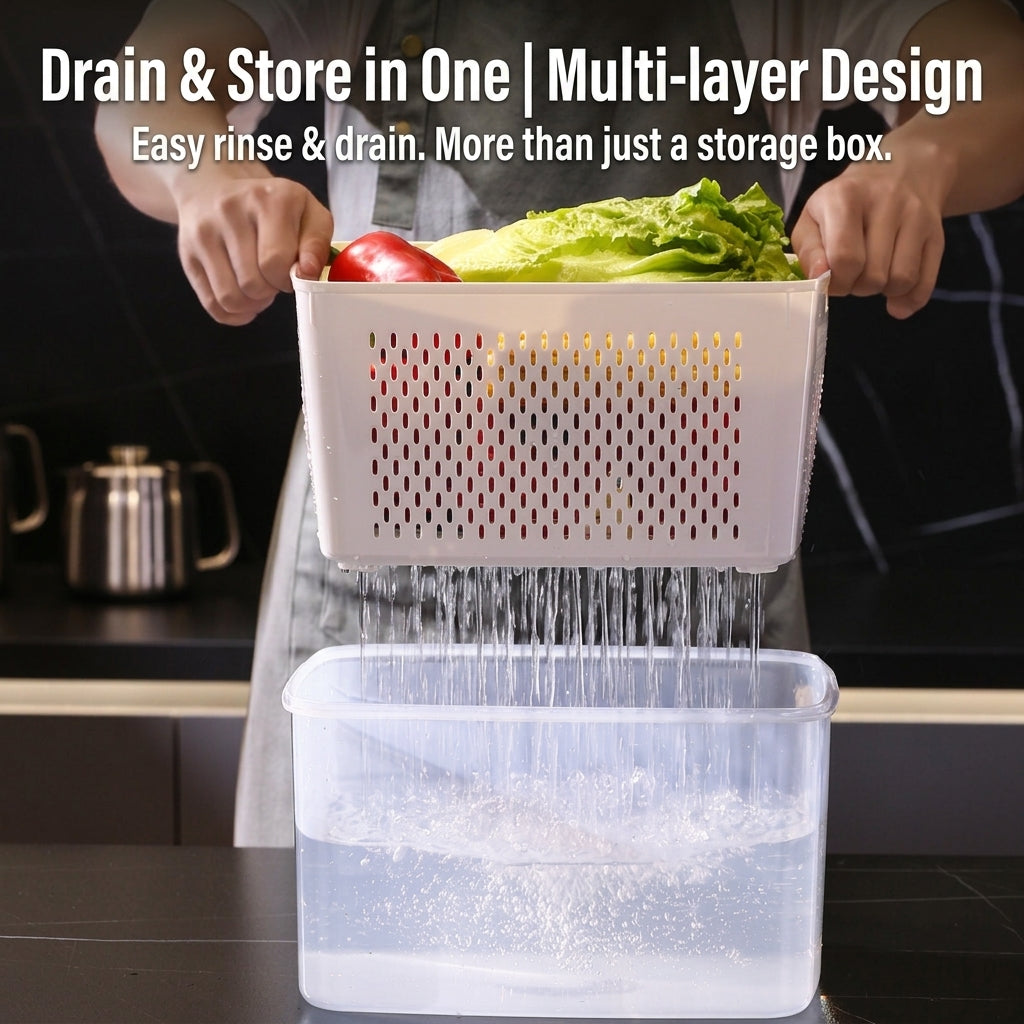5-Piece Fridge Produce Saver Set