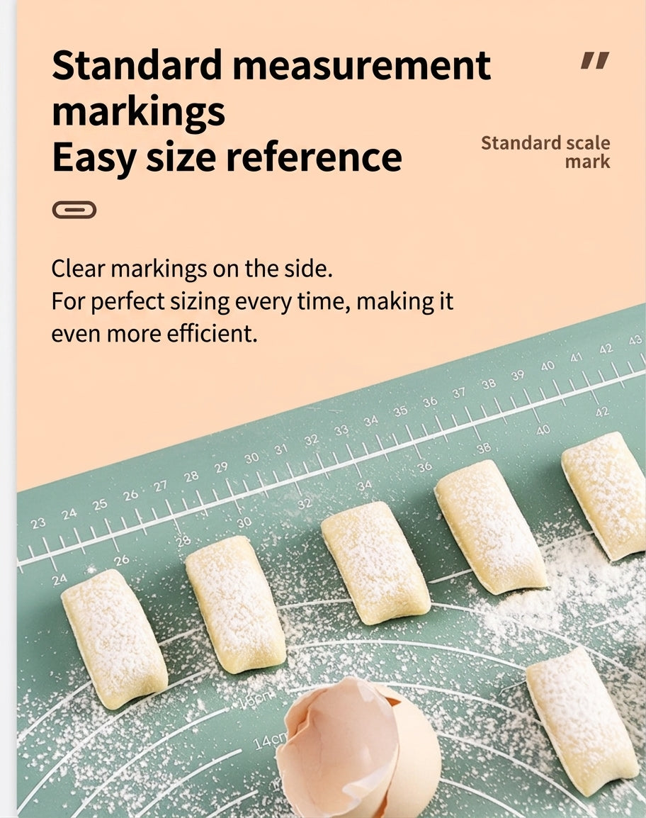 2-Pack Large Silicone Pastry Mat, 60 x 40cm
