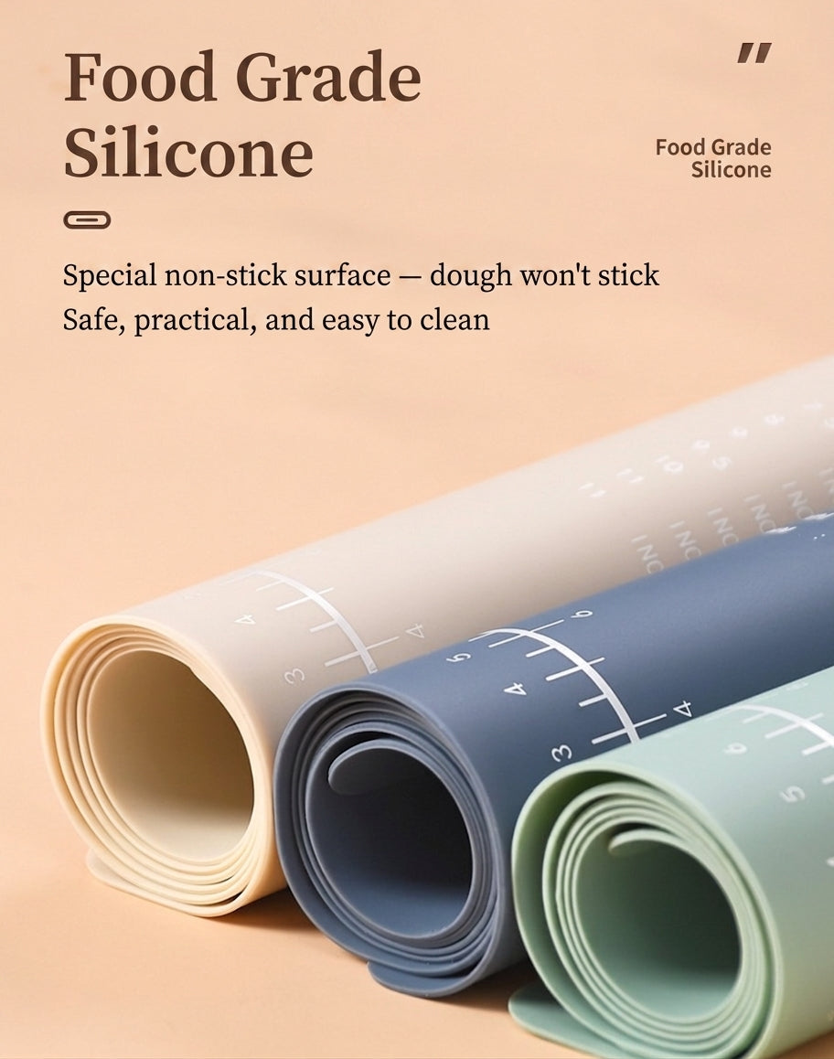 2-Pack Large Silicone Pastry Mat, 60 x 40cm