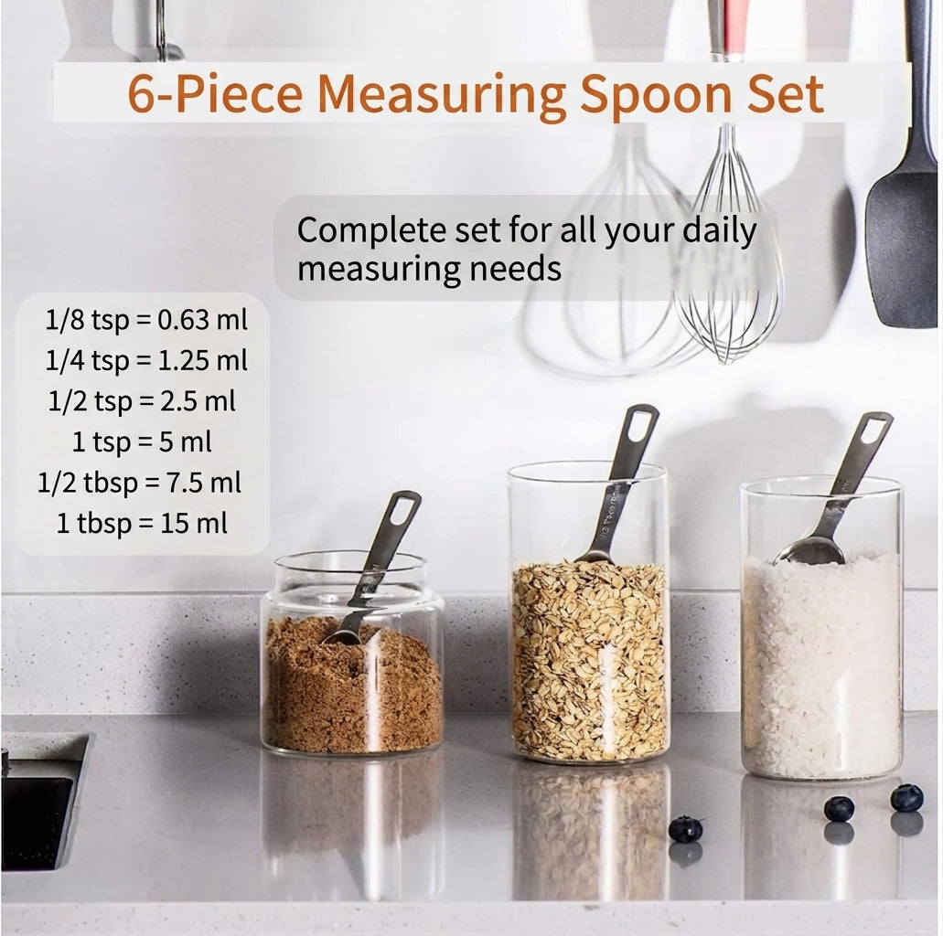 Stainless Steel Measuring Spoons, 2 Pack