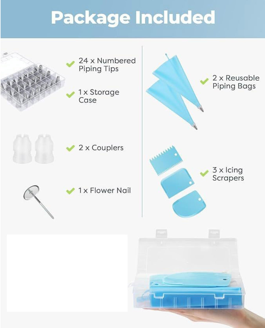 24-Piece Piping Nozzles Set